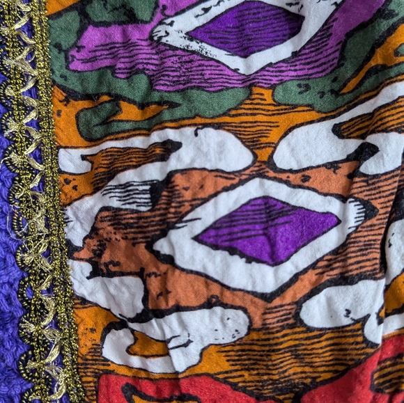 Purple vintage sweater from the '80s. Amazing! Size M - Picture 6 of 7